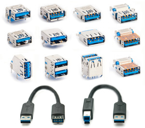 USB 3.0 Connectors and Cable Assemblies