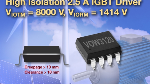 Vishay – New Wide-Body VOW3120-X017T IGBT/MOSFET Driver