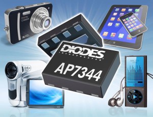 Diodes - AP7344, a compact, Dual Low-Dropout Regulator Offers High Accuracy and Low Quiescent Current