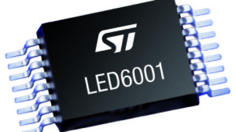 STMicroelectronics – ALED6001 – Automotive-grade PWM-dimmable single channel LED driver