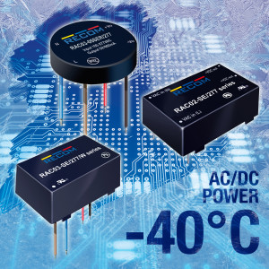 Recom - AC/DC power supplies for freezing temperatures