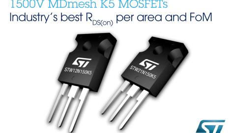 STMicroelectronics – World’s First 1500V Super-Junction Power MOSFETs