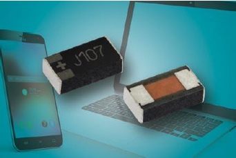 New vPolyTan Solid Tantalum Chip Capacitors Increase Volumetric Efficiency to Save Space in Handheld Consumer Electronics