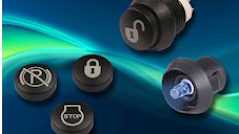 C&K Adds Customizable Graphics to Backlit Caps on Illuminated Industrial Pushbutton Switch Series