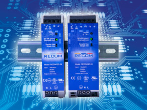 Recom - NEW Reliable DIN rail power supplies for 120W and 240W power output