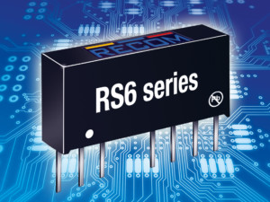 Recom - RS6 Series - Regulated 6W DC/DC converters with high power density