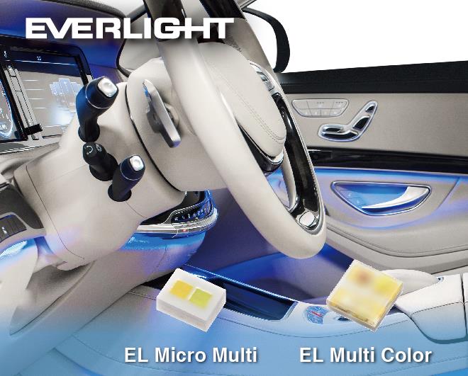 Automotive - EVERLIGHT Electronics launches two EL Multi Color LED packages for Automotive interior ambient lighting applications