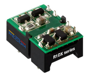 RECOM - R1DX Series - Low cost, low profile, open-frame 1W SMD isolated DC/DC converter available with dual outputs