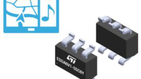 STMicroelectronics – Automotive-grade 5-line transient voltage suppressor (TVS) for ESD protection