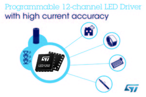 STMicroelectronics - LED1202 - 12-channel low quiescent current LED driver