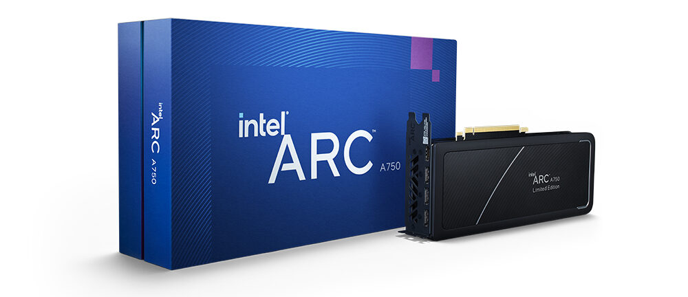 Intel Arc - photography product a750 GPU