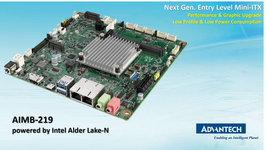 New Advantech AIMB-219 Industrial Thin Mini-ITX Motherboard