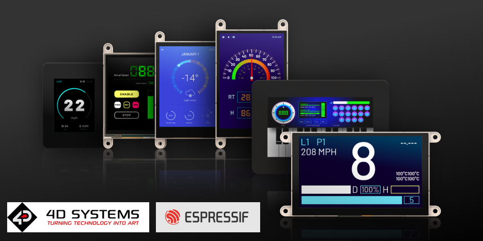 4D Systems gen4-ESP32 Smart Display Line introduced