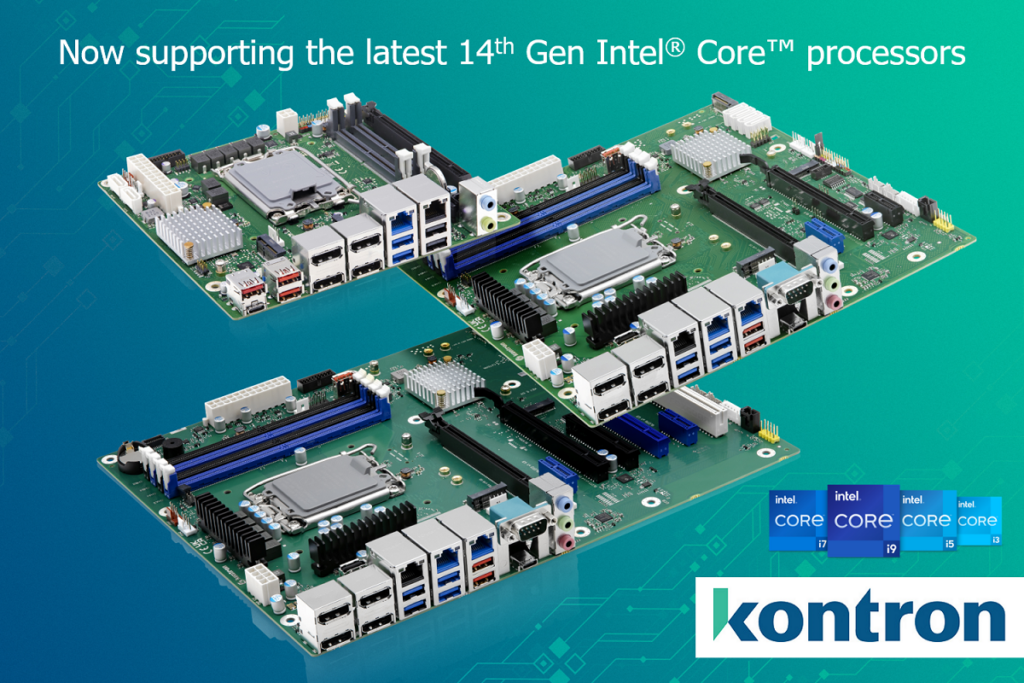 Kontron K38xx-Motherboards now support 14th Gen Intel Core processors
