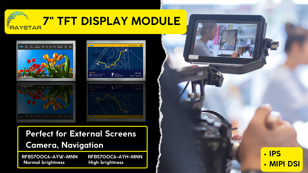 Raystar 7” 1200×1920 IPS TFT Display - perfect for External Screens